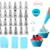Juego de Boquillas Decorativas de 21 Piezas de Amazon, Boquilla para Decoración de Pasteles, Manga Pastelera de Eva, Espátula para Crema