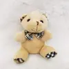 Muñeco de peluche 9cm oso de peluche oso con lazo bolsa para teléfono móvil colgante para llavero boda lanzamiento al por mayor