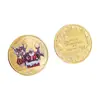 Medalla Conmemorativa de Navidad Moneda de Plata Moneda de Oro Pequeño Regalo Colección de Monedas Conmemorativas Moneda de Plata Colorida para Niños Moneda de Papá Noel