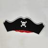 Headdress de fieltro pirata para Halloween al por mayor Sombrero Accesorios de disfraz Piratas del Caribe headdress de calavera