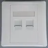 Tipo 86 Telefone de porta única de porta dupla com porta protetora Rede de computadores Logotipo Marca Projeto Econômico Painel em branco