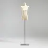 Mannequin de Exibição para Loja de Roupas Suporte de Mannequin Veludo Peito Plano Corpo Plano Meio Corpo Feminino Mannequin Adereços Mannequin de Vitrine Modelo Suporte