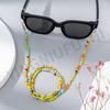 Cadena para gafas con cuentas de vidrio de colores transfronterizas, cadena para mascarilla de moda para mujer, cadena antideslizante para mascarilla