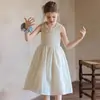 Nuevo Vestido de Verano 2026 para Niñas, Vestido de Princesa Brillante con Volantes, Vestido Chaleco Fresco para Niños