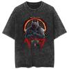 Camiseta Vintage Lavada Street Anime Berserk Estilo Espada Lendária Casual Algodão Verão Manga Curta Masculina