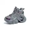2591-2 Zapatos de Papá Populares para Mujer 2026 Otoño Malla Transpirable Versátiles Zapatos de Papá Estudiante Deportivos Casuales