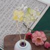 Horquilla en forma de U de Flor de Peonía Glaseada Horquilla Nueva Horquilla Chinoiserie Tocado Estilo Bosque Súper Hada Accesorios de Estilo Nacional Cheongsam