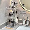 Caja de Almacenamiento de Cosméticos Transparente Acrílica Tocador de Baño Producto para el Cuidado de la Piel Estante de Almacenamiento de Perfume Caja Organizadora de Escritorio
