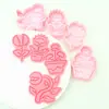Molde para Galletas de Flor, Molde de Corte de Caricatura de Animal Carnívoro Simulado, Herramienta de Repostería Casera para Principiantes