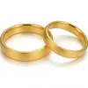 Anillo de Herencia Antigua Fondo Plano Oro Arena Anillo de Pareja Anillo Plano Mate Joyería para Mano Venta al por Mayor