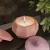 Taza de Cemento de Resina de Cristal DIY Octagonal Creativa Cuadrada Superficie de Corte Yeso Portavelas de Yeso Adorno Molde de Silicona