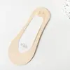 Meias Femininas de Verão Finas Baixas Invisíveis com Sola de Algodão Puro, Antiderrapantes, Adequadas para Saltos Altos, Ultrafinas