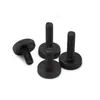 Parafuso Gb835 com Cabeça Chata Serrilhada, Aço Carbono Preto Eletroforético Parafuso Grande com Cabeça Chata Serrilhada, Parafuso Preto Zincado Antiderrapante de Apertar Manual
