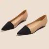 Clássico em Estoque! 2026 Novos Sapatos de Salto Médio Pontudos Confortáveis e Não Cansativos Color Block Estilo Chanel Que Te Deixam Mais Magra