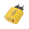 Cargador de viaje ovalado USB dual PD de carga rápida de 40w para carga rápida PD de Apple QC3.0 cargador de clavija europea