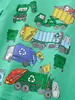 Suministro Transfronterizo 26 Años de Experiencia en Camisetas de Manga Corta para Niños de Primavera y Verano con Estampados de Coches de Dibujos Animados y Cuellos Redondos para Niños, en Stock