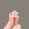 Acessório de Cabelo Novo Estilo Coreano e Japonês com Laço de Cristal Mini Presilha de Cabelo Mini Presilha de Garra Presilha Lateral para Franja Presilha para Franja da Testa para Mulheres em Estilo Tradicional