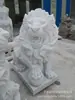 Leões de Pedra de Mármore Estilo Europeu em Estoque de Fabricantes, Esculturas de Pedra para Exterior para Hotéis e Vilas, Esculturas em Pedra Estilo Ocidental para Decorações de Entrada