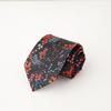 Fábrica em estoque atacado retro formal 8CM moda de rua moda grande flor impressa gravata homens cavalheiro estilo casual