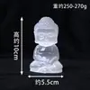 Adorno tallado de Buda para bebé translúcido de yeso transfronterizo, Buda pequeño hecho de piedra en bruto, artesanía de cristal para decoración del hogar regalo
