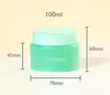 Envase cosmético de plástico, tarro de 50-200 g, tarro pequeño transparente sellado, tarro de PP de boca ancha para mascarilla de lodo y desmaquillante