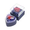 Caja de Joyería con Forma de Corazón del Día de San Valentín Chino, Caja para Anillo de Flor Eterna del Día de San Valentín, Caja para Collar, Caja de Regalo para Embalaje de Colgante de Rosa