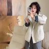 Venda Direta de Fábrica 25 Parka com Capuz Jaqueta Acolchoada de Algodão Início do Inverno Nova Moda Versátil Casual À Prova de Vento Tendência Feminina