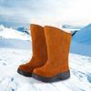 Botas de nieve de lana gruesa para hombre, de caña alta, de una sola pieza, con suela de goma antideslizante y resistente al desgaste, de piel gruesa, del noreste de Harbin