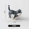 Maçaneta de Gaveta Pequena de Latão Cat Jiujun Estilo Japonês Desenho Animado Maçaneta de Porta de Guarda-Roupa Gato Fofo Furo Único