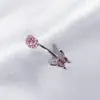 Borboleta gota de óleo sobrancelha unha Shambhala unha de lábio estourando unha do dedo decoração de sobrancelha de aço inoxidável perfuração direta de fábrica nova