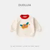 Sudadera Infantil Dudu, Sudadera de Forro Polar para Niños Otoño e Invierno, Suéter de Invierno para Niñas, Ropa de Bebé Integrada con Forro Polar, Ropa Infantil de Moda