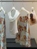 Nueva Falda de Gasa Floral Ajustada a la Cadera para Mujer 2026 Nuevo Estilo Coreano Dulce y Elegante Falda de Cola de Pez Adelgazante A12557