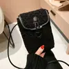 Bolsa de Pelúcia de Lã de Cordeiro Transfronteiriça Nova Moda Outono e Inverno Versátil Bolsa Feminina Tendência Bolsa Transversal Bolsa Peluda para Celular