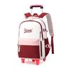Mochila escolar con carrito para estudiante de primaria nuevo, desmontable, de gran capacidad, reducción de carga, mochila para estudiante de secundaria