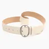 Cinturón Ancho Simple Estilo Retro para Mujer, Fajín de Vestido de Moda y Versátil con Decoración Texturizada, Cinturón de Mujer de Alta Gama