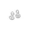 Plata pura 999, plata tailandesa de estilo antiguo, colgante de lingote con incrustaciones de caracteres chinos, charm para pulsera, material de cordón trenzado hecho a mano y accesorios, S1202
