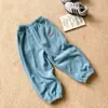 [Venta de Liquidación] Pantalones Cálidos Bordados de Felpa de Moda Invierno 2025 para Niños y Niñas, Suaves y Cómodos con Puños Elásticos