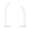Accesorios para Bodas, Arco con Forma de Cuerno de Hierro para Pedida de Mano, Soporte para Flores, Decoración para Bodas al Aire Libre, Guía de Camino Curvo con Forma de Cuerno, Soporte de Fondo