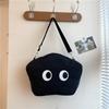 Estilo Coreano Moda Menina Doce Bolsa Tote de Ombro Engraçada Bolsa Estrela Olho Grande 2024 Nova Bolsa Transversal de Braço