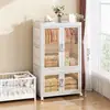 Guarda-roupa Doméstico Quarto Armário Simples de Armazenamento Organização de Roupas Guarda-roupa Bebê Armário de Armazenamento de Plástico Em Estoque Atacado