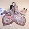 Pañuelo Cuadrado de Seda 110 Estilo Étnico Estampado Geométrico Retro, Pañuelo de Seda de Morera Transpirable, Regalo para Mamá, Elegante Pañuelo de Seda