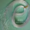Nuevo Cuerda Trenzada de Plástico Hecha a Mano de Fibra de Vidrio Hueca Sólida Hilo de Cuentas de Cristal Coloridas Transparentes Suave Metabo