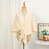 Cachecol Triângulo para Viagem Preguiçosa na Rua para Mulheres no Outono e Inverno, Proteção para o Pescoço, Cachecol Quente para o Pescoço, Xale Grande de Cor Pura para Ambientes com Ar Condicionado