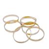 Em Estoque Anel de Ferro Dourado 4cm Porta-Guardanapo Estilo Europeu Anel de Metal Cor Sólida para Guardanapo Modelo de Casamento Decoração de Mesa de Jantar para Casa