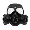 Máscara de gas persona real campo de cs equipo para comer pollo protección facial completa sello comando táctico ejército ventilador máscara casco