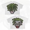 Camiseta Oversize de Manga Corta Estampado Plano de Personaje de Dibujos Animados Gótico Harajuku para Hombres y Mujeres, Top de Algodón Puro Hip-Hop Venta al por Mayor