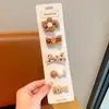 Pinzas para el pelo de tela para bebé para niñas, no dañan el pelo, lindas y súper adorables, pinzas pequeñas para bebé, accesorios para el pelo de color café con leche para niños