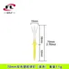 Venta Directa del Fabricante Fuli Sports Pines de Bola de Color Limitado Pines de Bola de Plástico de Dos Colores Pines de Bola de Plástico de Doble Capa para Golf