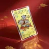 Adesivo de Celular Dourado do Ano do Carneiro, Cartão de Ouro Puro 999, Adesivo de Geladeira, Lembrança Personalizável de Check-in, Pequeno Presente para o Festival Qixi