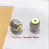 Liga Padrão Nuvem Auspiciosa Contas Cilíndricas Pulseira Acessórios Tambor Bodhi Cristal Ágata DIY Latão Inlaid Atacado